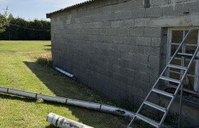 Gouttière en pvc effectué à Châteauneuf du Faou